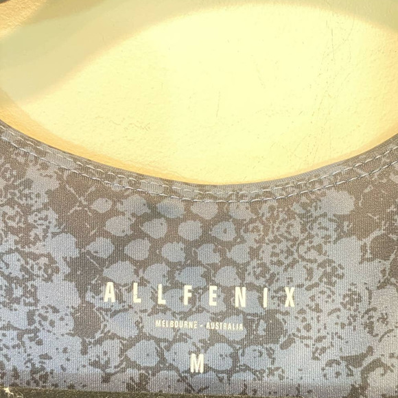 ALLFENIX  Melbourne  Australia Snake Print Sports bra Padded Blue Medium - Picture 3 of 6